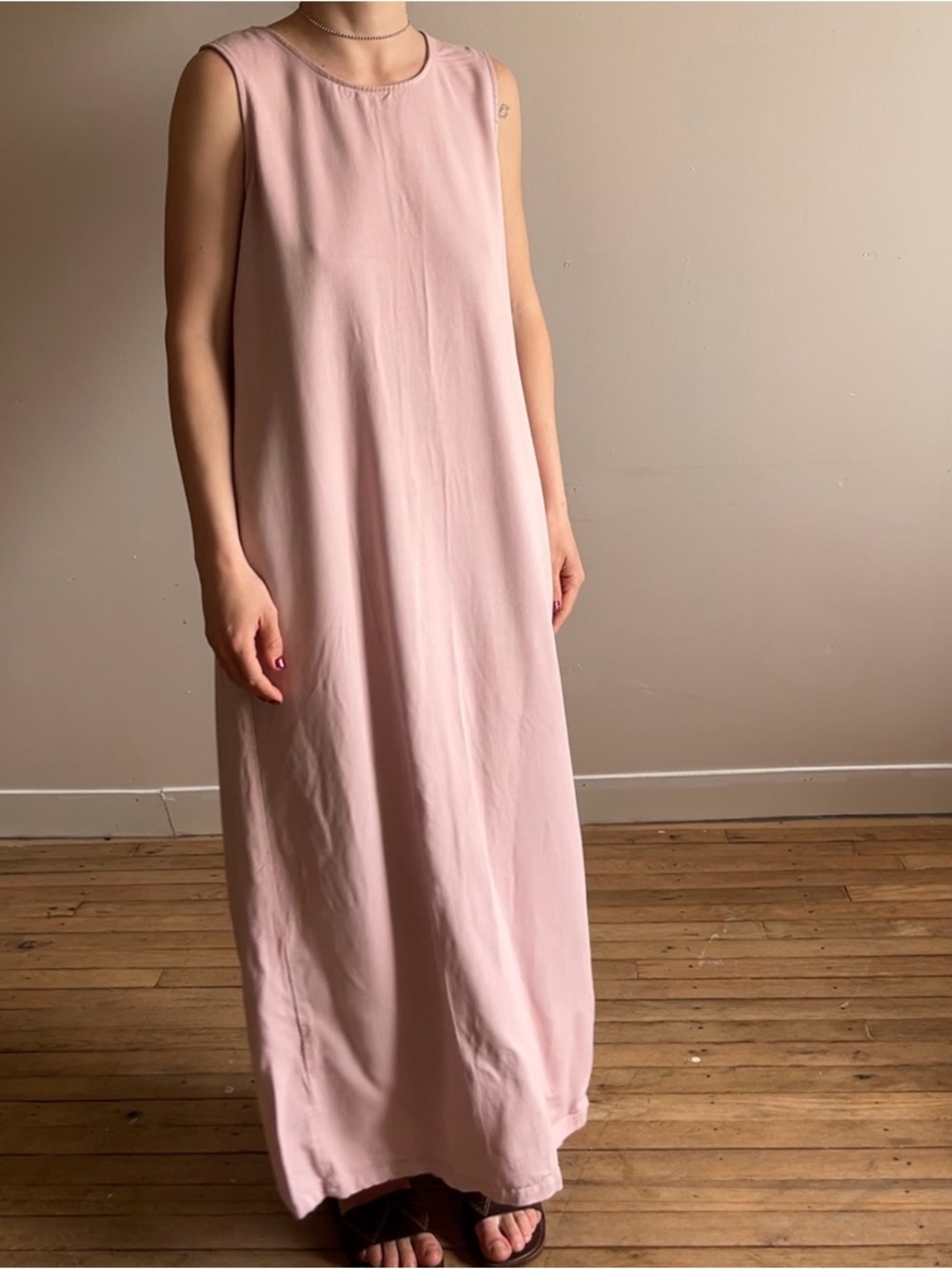 Froxx Vintage Light Pink Maxi Dress